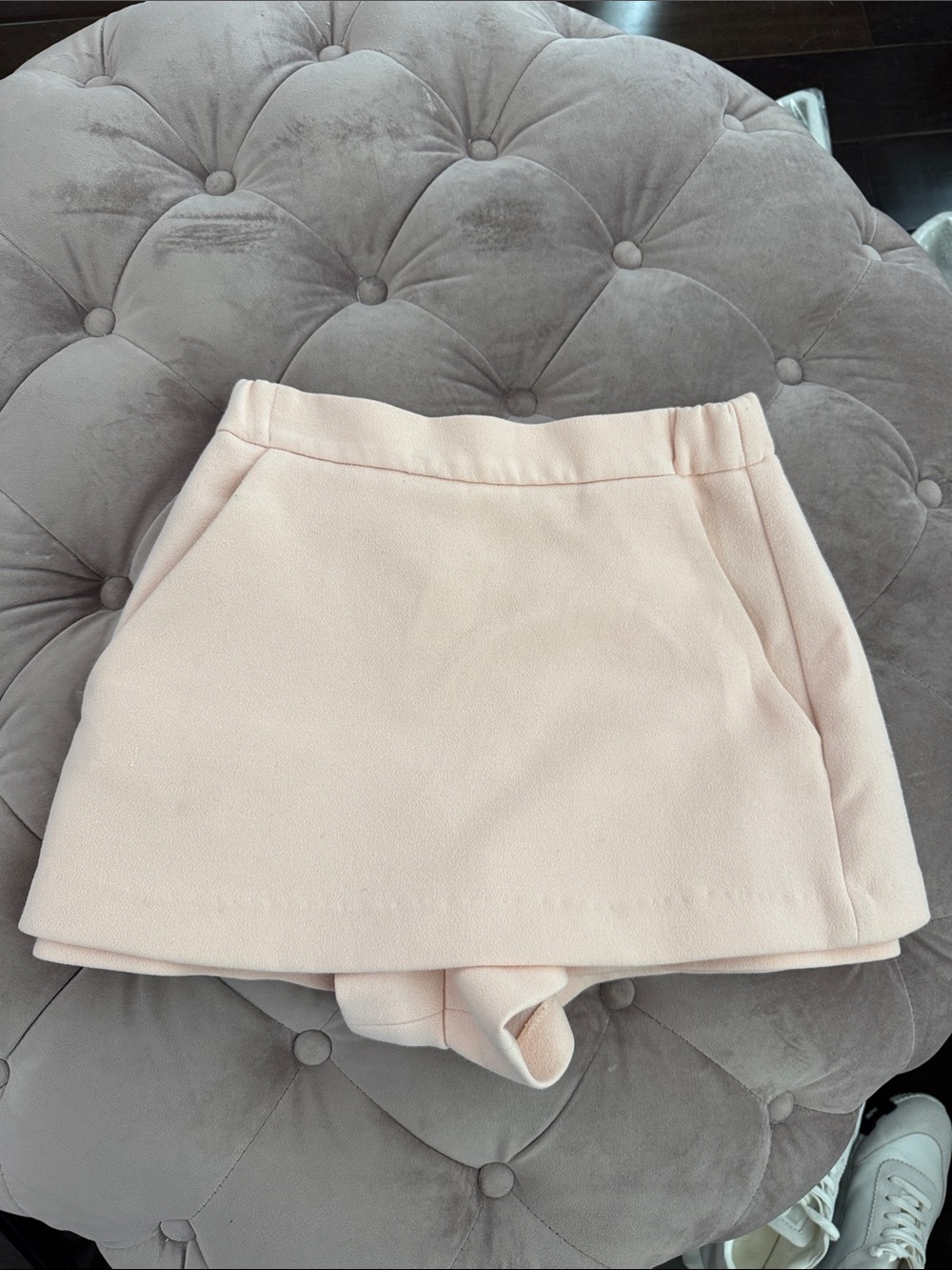 Maje Light Pink Skort - Soft Textured Mini